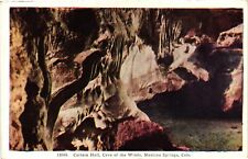 Vintage Postcard- 15669. Curtain Hall, Cave of Winds, Manitou Springs, CO. 1930 picture