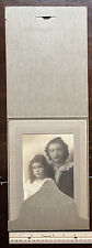 EARLY B&W PORTRAIT IN FOLDER MOM DAUGHTER VILLAGE PHOTO SHOP ROCKVILLE CENTRE NY picture