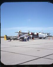 Vintage Photo Slide North American P-51 Mustang B24 Stereo Realist Format Slide picture