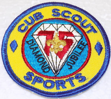 Vintage BSA/ Boy Scouts Cub Scouts Sports 75th Annual Diamond Jubilee Patch 3