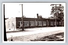 Roscommon MI-Michigan, RPPC High School, Real Photo Vintage Postcard picture