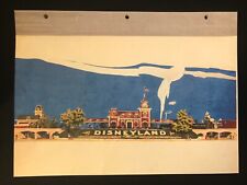 DISNEYLAND Concept Art Lithograph 60th VIP Gift 9x12 1954 Train Station Entrance picture