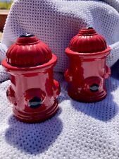 Red Fire Hydrant Salt &Pepper Shakers - Great condition - Made in Italy picture