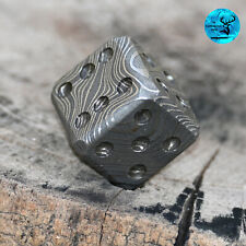16MM CUSTOM HANDMADE FORGED DAMASCUS STEEL FULL TANG LUDO DICE 2758 picture
