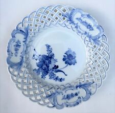 UNIQUE & VERY RARE Royal Copenhagen Blue Flower Reticulated Plate DENMARK picture