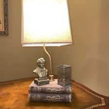Rare Antq Table Lamp W/ Antq Copies Of The Works Of Professor Wilson 1865 picture