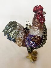 Jay Strongwater Rooster Hanging Ornament, Swarovski Crystals; *RARE* picture
