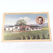 Northridge Estates California -Robert Taylor Home- Hollywood Movie Star Postcard picture