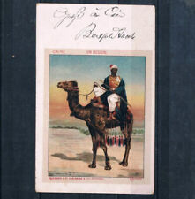 Antique Egypt Postcard 1899 Stationery Card Beduin & Camel Egypte Carte Postale picture