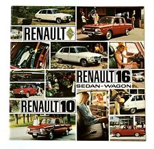 1970 Renault 10 and 16 Sales Brochure Sedan Wagon Color Photos 16 Pages Vintage picture