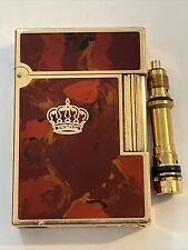 DUPONT LIGHTER RARE GIFT from  KING HUSSEIN OF JORDAN  82FNP30 w/ royal crown picture