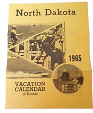1965 North Dakota Vacation Calendar of Events Advertising Travel Brochure picture