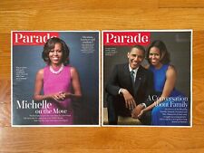 PARADE Magazine MICHELLE + BARACK OBAMA August 18, 2013; June 22, 2014 picture