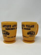 Vintage Frankenmuth Michigan Antique Auto Village Plastic cups picture