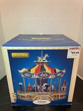 Lemax Village Collection Belmont Carousel Lighted Musical w Box 44171 picture