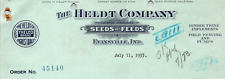 1933 Heldt Company The Heldt Co Brand Wholesale SEEDS AND FEEDS Evansville IN picture