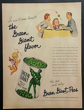 1957 Green Giant Sweet Peas the Green Giant Flavor Vtg 1950's Magazine Print Ad picture