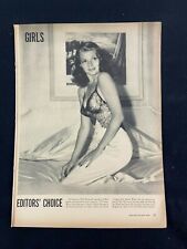 Old Sunny Brook Whiskey Magazine Ad 10.75 x 13.75 Rita Hayworth Pin Up picture