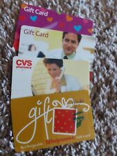 4 TOTAL - 3 DIFFERENT CVS GIFT  CARDS & 1 WALGREEN -NO VALUE- EXPIRED OR USED picture