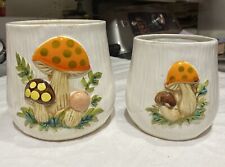 Mushroom Canisters Vintage 1978 Sears Roebuck & Co. Made in Japan, Lot of 2 picture