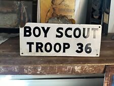 1930s Boy Scout Sign Order of the Arrow Camping Rare Advertising Antique Troop picture