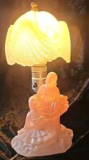 Vintage LE Smith Pink Southern Belle Ballerina Girls Glass Lamp 1940's Works 11