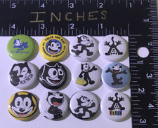 Felix The Cat 12 Pin Set Cartoon Pins Button 1 Inch Wonderful Kitty  Punk Badge picture