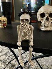 Speak no evil skeleton shelf sitter picture