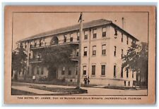 1910 Hotel St James Corner Monroe Julia Streets Jacksonville Florida FL Postcard picture