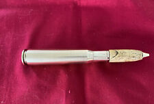 HANDCRAFTED 50 Caliber Bullet Twist Pen with spalted maple wood MADE IN THE USA picture