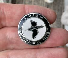 Vintage Leigh ornithological Society Pin badge bird Lover not RSPB ornithologist picture