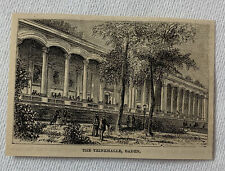 1872 small magazine engraving~ THE TRINKHALLE, BADEN Germany picture