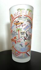 LOS ANGELES SOUVENIR FROSTED ICED TEA GLASS TUMBLER CATSTUDIO 2004 ~ 6