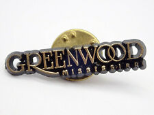 Greenwood Mississippi Gold Tone Vintage Lapel Pin picture
