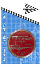 C-117D/C-47 Skytrain Super DC-3 Airplane Skin Challenge Coin - Interior Red picture