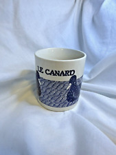✨VINTAGE✨ LE CANARD ✨MUG MADE IN JAPAN TALOR & NG LE BLUE & OFF WHITE picture