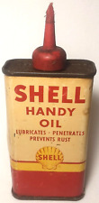 Shell Handy Oil Original Tin & Lid New York San Francisco 1930s Oil Memorabilia picture