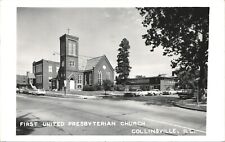 PRESBYTERIAN CHURCH original real photo postcard rppc COLLINSVILLE ILLINOIS IL picture