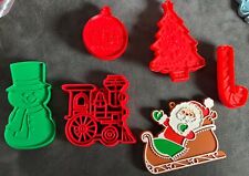 Vintage Hallmark Cookie Cutters Christmas Themed Lot Of 6 picture