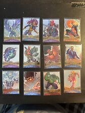 1995 Fleer Marvel Metal Silver Flashers Parallel Cards, Finish Your Set see #'s picture