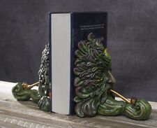 Forest Tree Spirit Ent Celtic Greenman Smoking Golden Pipes Decorative Bookends picture