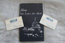 LOT(3)VTG HOW OUR LAWS ARE MADE + WHITE HOUSE VISITOR TICKET 1970 RICHARD NIXON picture