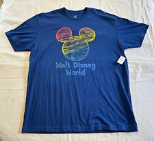 Disney Parks Walt Disney World Rainbow Mickey Mouse T-shirt Adult XL New NWT picture