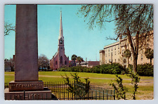 Vintage Postcard Marion Square Matthews Lutheran Church Charleston SC picture