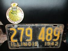 Antique Automobile Club of America AACA Enamel 1942 License Plate Topper Badge picture