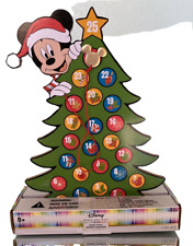 Disney Mickey Mouse Wooden Countdown Advent Calendar 2021 Gemmy New picture