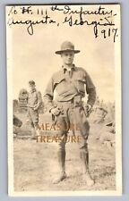 1917 WW1 AUGUSTA GEORGIA 11TH INFANTRY AMERICAN SOLDIER US PHOTO F9 picture