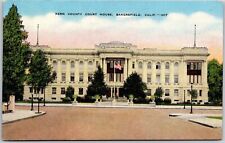 Bakersfield CA-California, Kern Country Court House, Neoclassical Style,Postcard picture