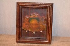 Antique Latvian Traditional Wooden Wall Decoration Coat of Arms 1920s picture
