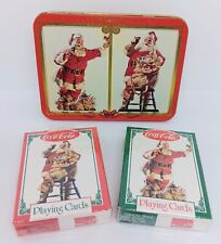 Vintage Coca-Cola Limited Edition Nostalgia Playing Card Set with Tin NOS HTF  picture
